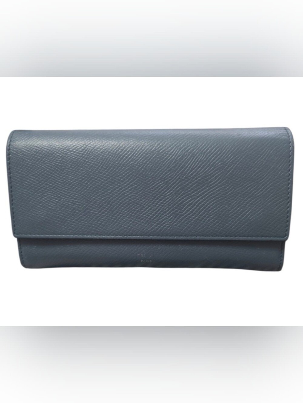 Celine Sleek Gray Leather Women's Wallet